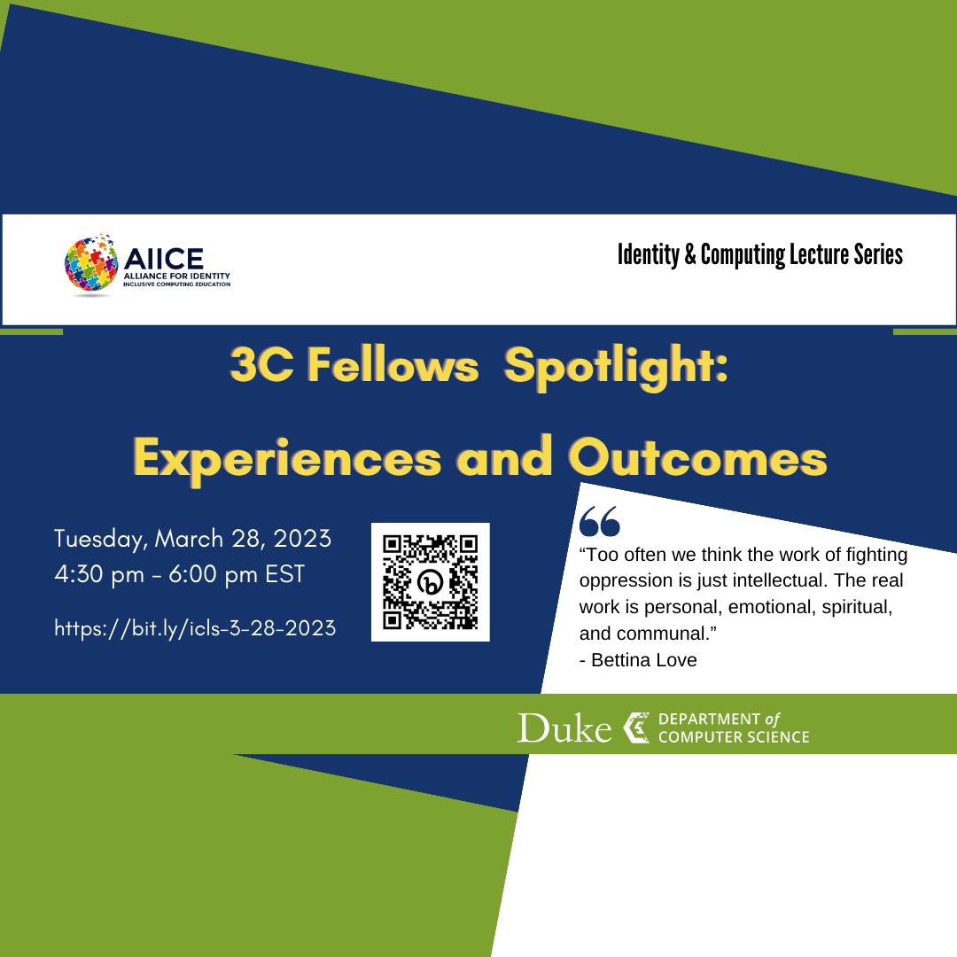 3C Fellows Spotlight: Experiences and Outcomes flyer