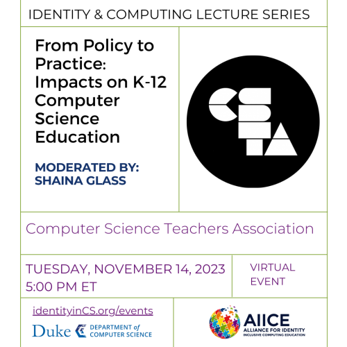 CSTA Lecture Series Flyer